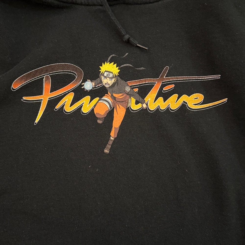 Primitive Skateboard Naruto Shippuden Anime Black Hoodie Size Men’s XL - Picture 2 of 5
